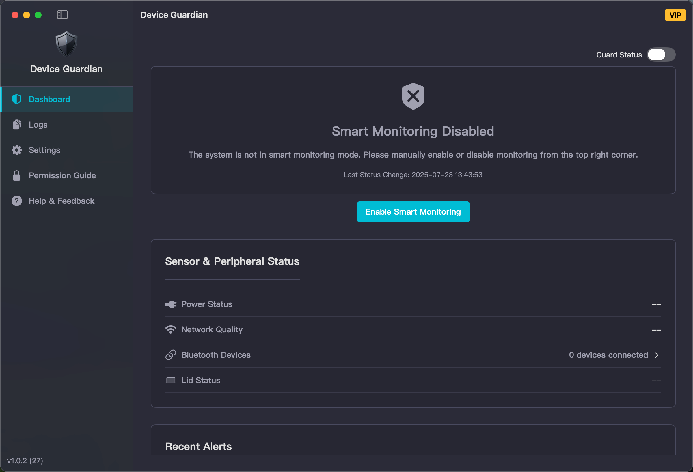 Device Guardian Dashboard